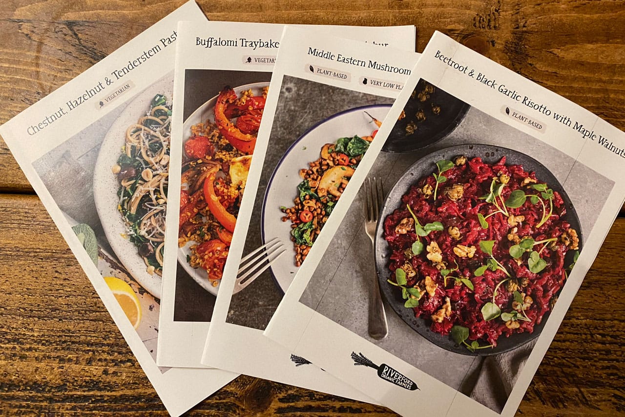 Riverford Organic recipe cards