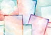 16 printable blank positive affirmation cards, note paper, to write your own affirmations. Watercolor design.
