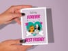 Printable fun cute sweet friendship card for best friends with quote, "you're my forever best friend!"