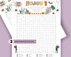 Two printable Halloween word searches for kids.