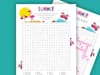 Printable summer word search for kids.