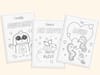 Free sample set of printable positive affirmation coloring pages for kids