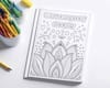 Anxiety relief coloring sheet. Fun design for adults or kids.