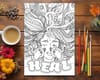  spiritual healing coloring page for adults