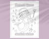 Free mermaid coloring sheet for kids - with quote, "mermaid kisses, starfish wishes."