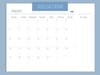 2025 monthly calendar