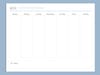 Weekly planner - Sunday start