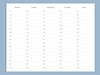 Time blocking sheet