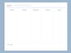 Mon to Fri 5 day planner