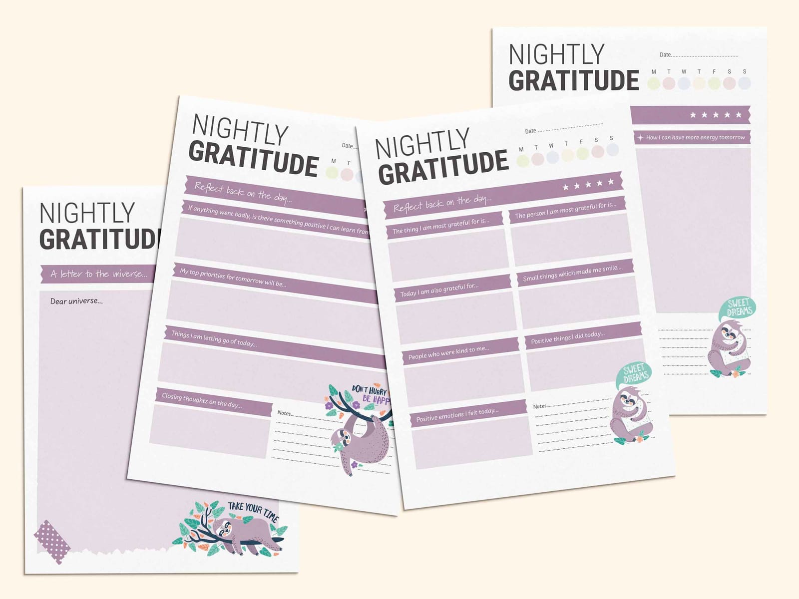 Printable PDF journaling pages